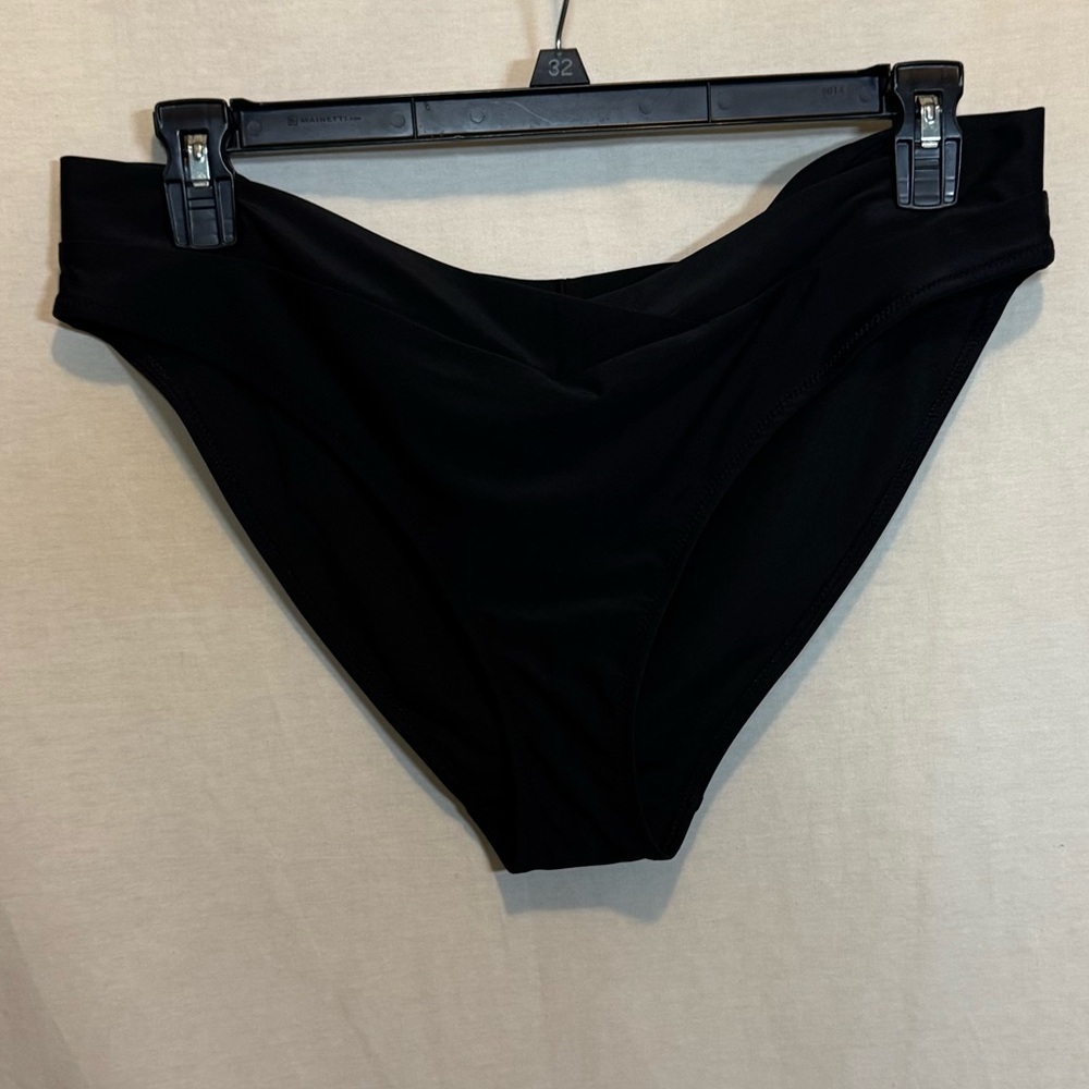 AA-313 Aerie NWT PLUS SIZE XXL Black Lined‎ Summer Swim Bikini Bottoms